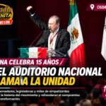 Morena celebra 15 años en el Auditorio Nacional y llama a la unidad